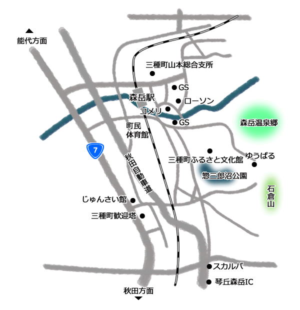 山本百姓大学地図