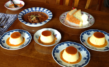 ヤギミルクを使ったプリン他