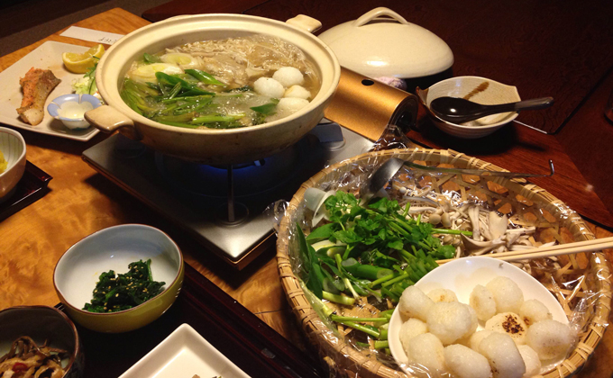 Damako nabe (Traditional hot pot dishes)