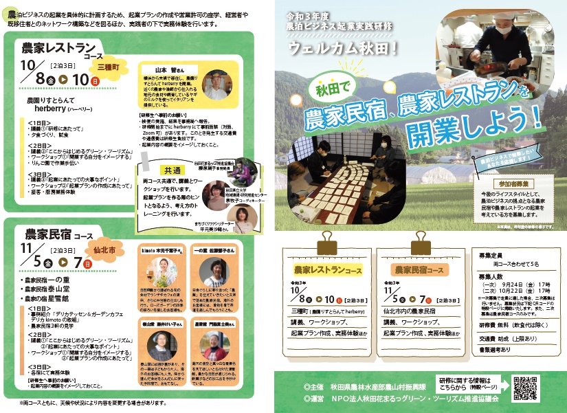 農泊ビジネス起業実践研修
