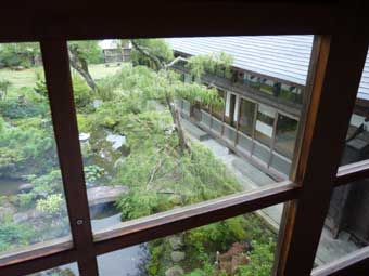 座敷から見た中庭