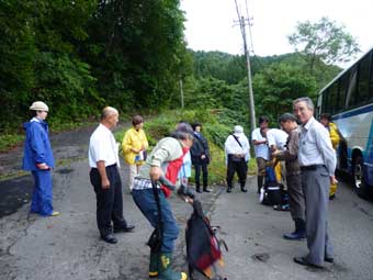 子吉川源流の水源地へと出発