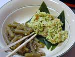 ホテルまさかの料理-フキの和え物