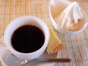 コーヒーと豆乳ソフト