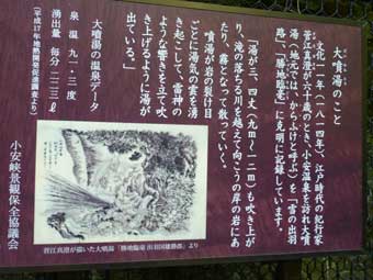 大噴湯のこと-案内看板