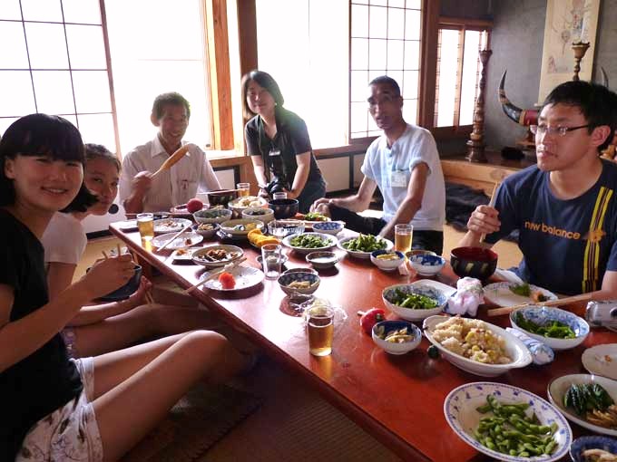 若畑集落での交流会