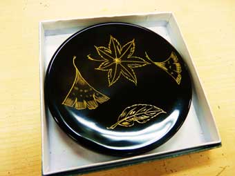 川連漆器体験作品