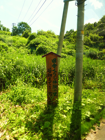 若畑集落の案内看板