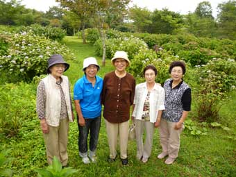 翠雲公園で記念撮影