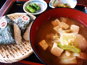 北欧の杜パークセンター「お食事処　杜のおにぎり屋さん」のおにぎり弁当