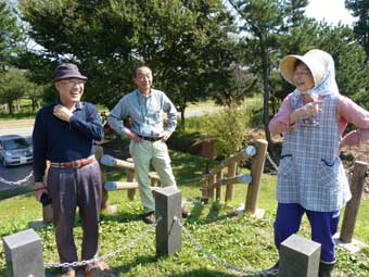 大潟村での農作業体験後