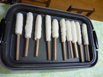 不揃いな手作りきりたんぽ